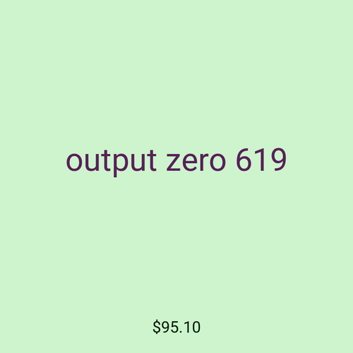 output zero 619