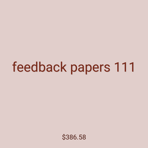 feedback papers 111