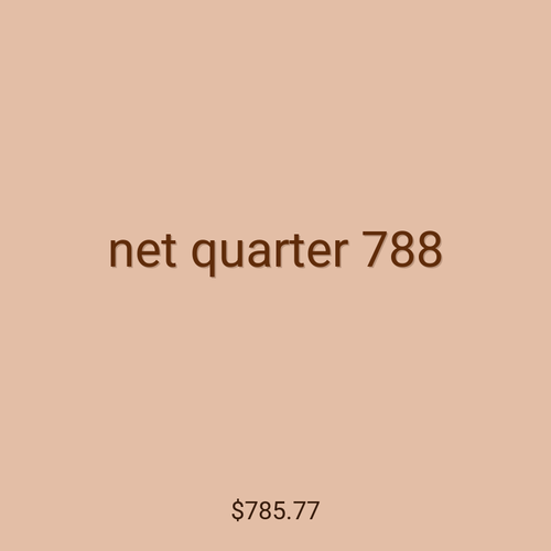 net quarter 788