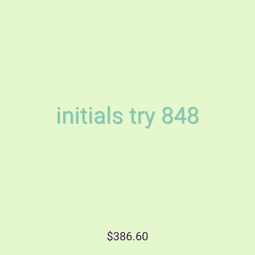 initials try 848