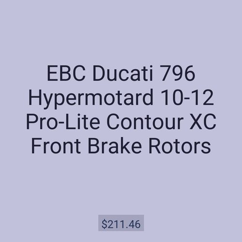 EBC Ducati 796 Hypermotard 10-12 Pro-Lite Contour XC Front Brake Rotors
