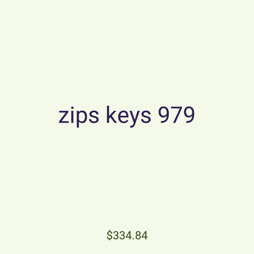zips keys 979