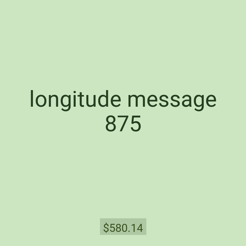 longitude message 875