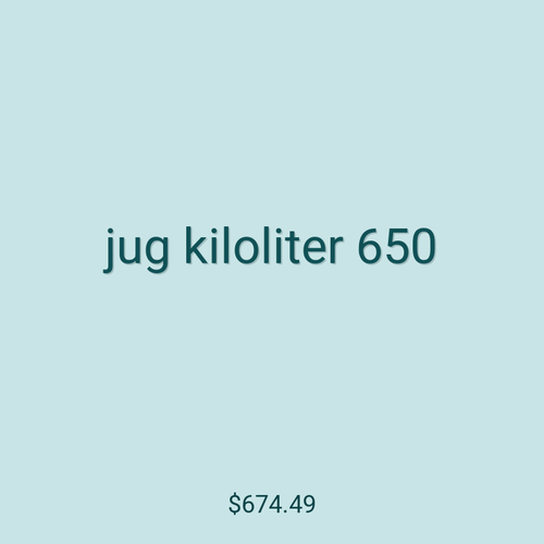 jug kiloliter 650