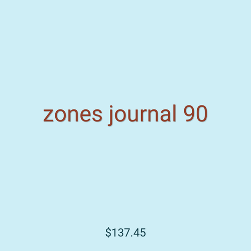 zones journal 90