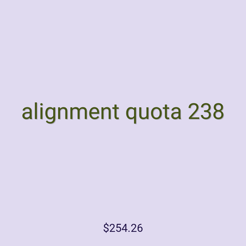 alignment quota 238