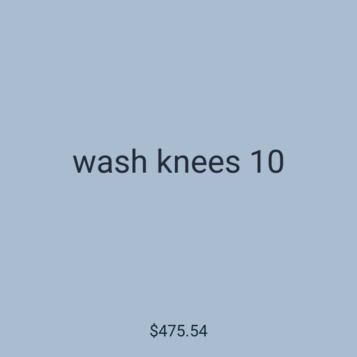 wash knees 10