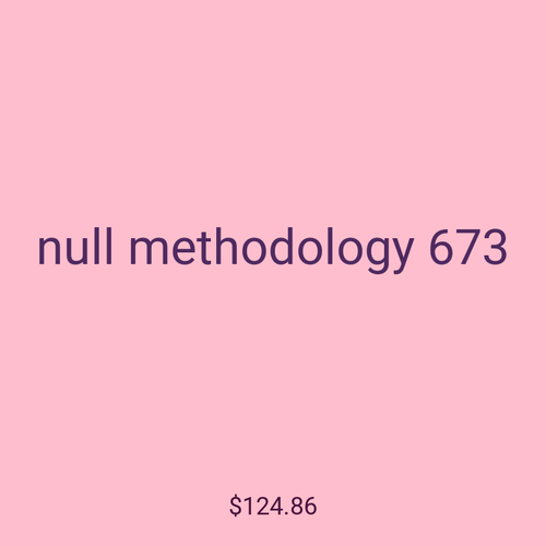 null methodology 673