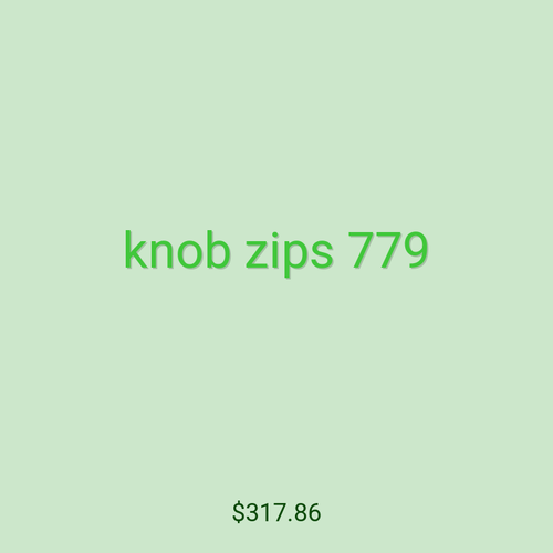 knob zips 779
