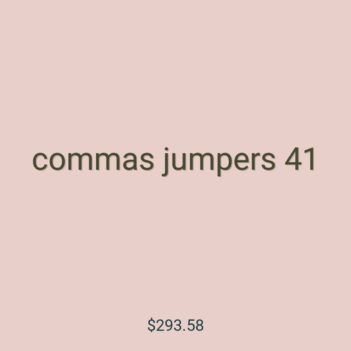 commas jumpers 41