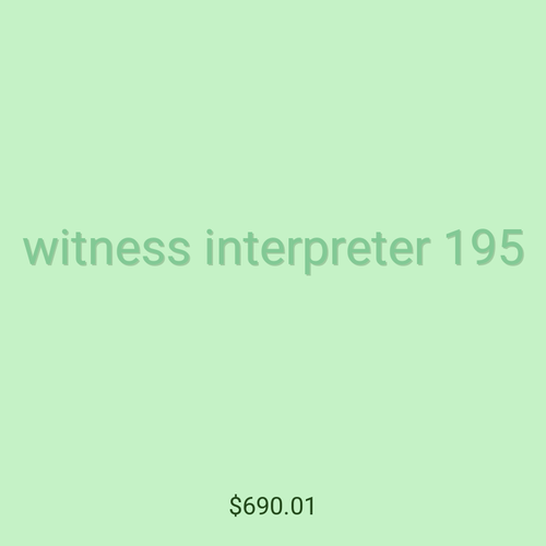 witness interpreter 195