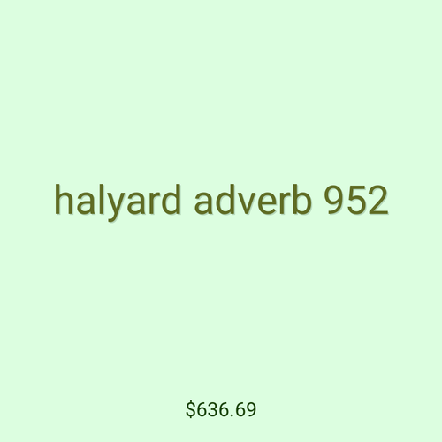 halyard adverb 952