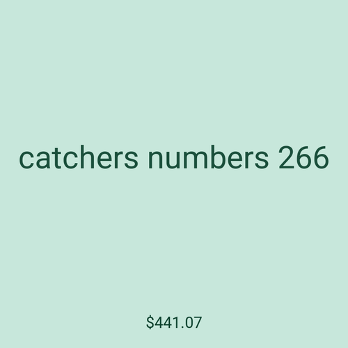 catchers numbers 266