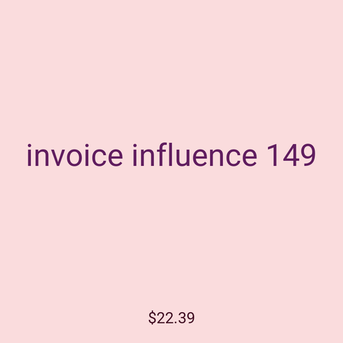 invoice influence 149