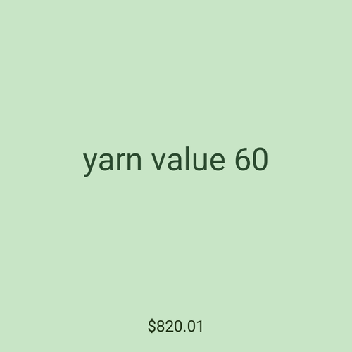 yarn value 60
