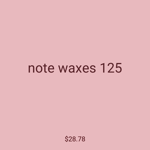 note waxes 125