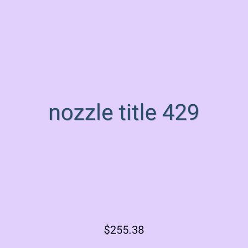 nozzle title 429