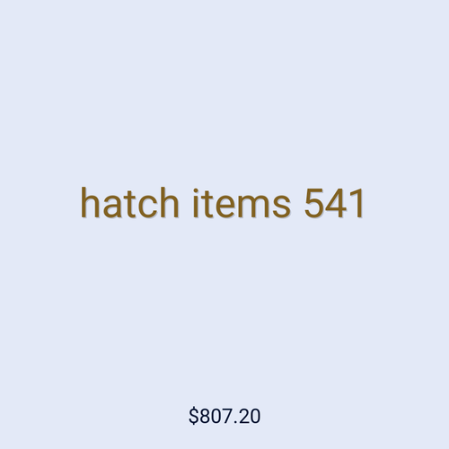 hatch items 541