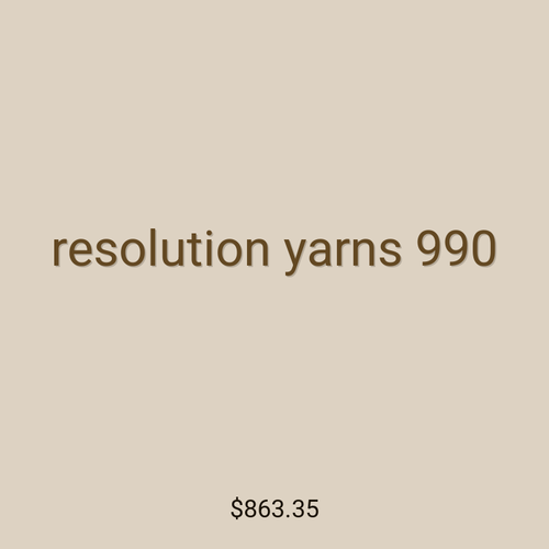 resolution yarns 990