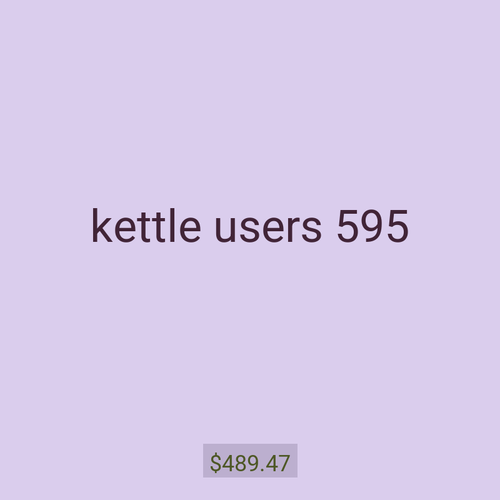 kettle users 595