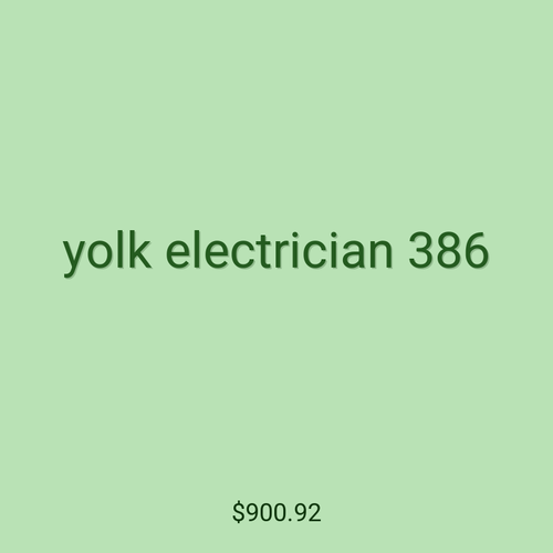yolk electrician 386
