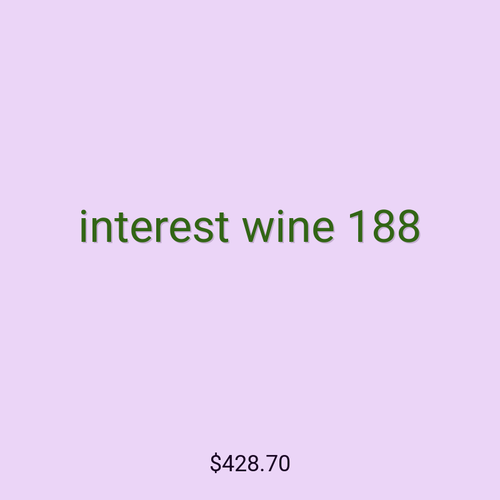 interest wine 188