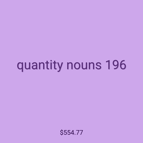 quantity nouns 196