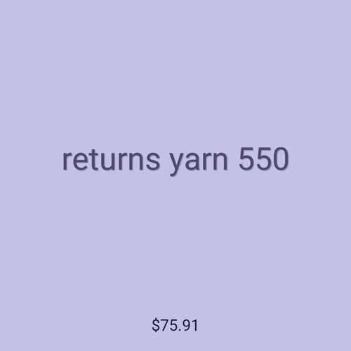 returns yarn 550