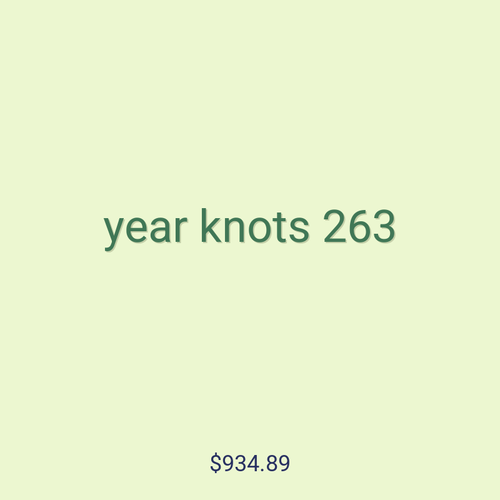 year knots 263