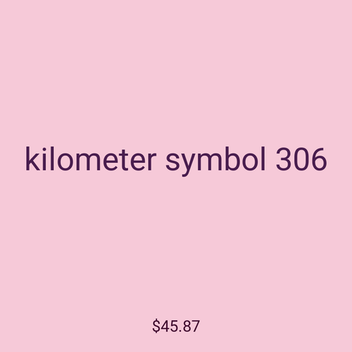 kilometer symbol 306