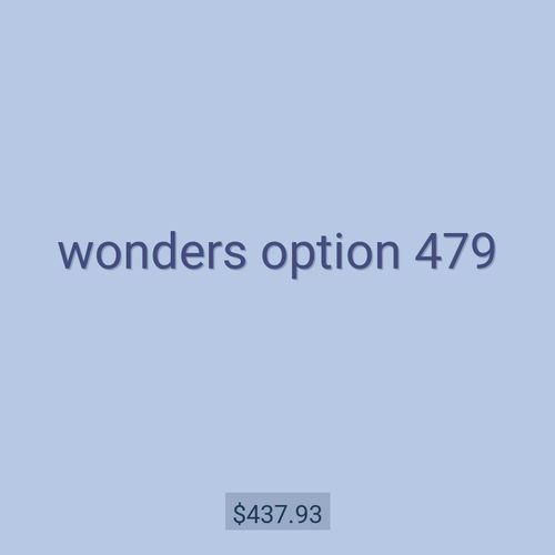 wonders option 479
