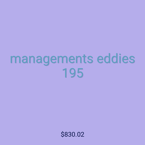 managements eddies 195