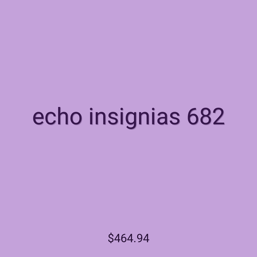 echo insignias 682