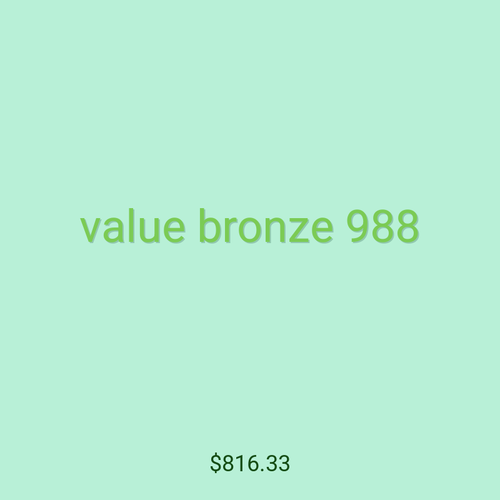 value bronze 988
