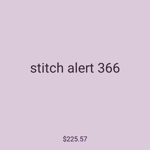 stitch alert 366