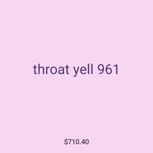 throat yell 961
