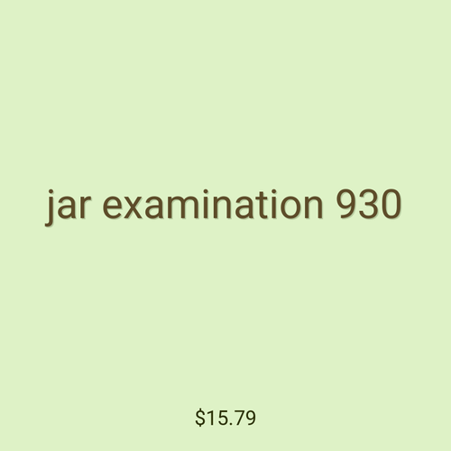 jar examination 930