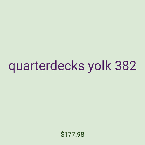 quarterdecks yolk 382