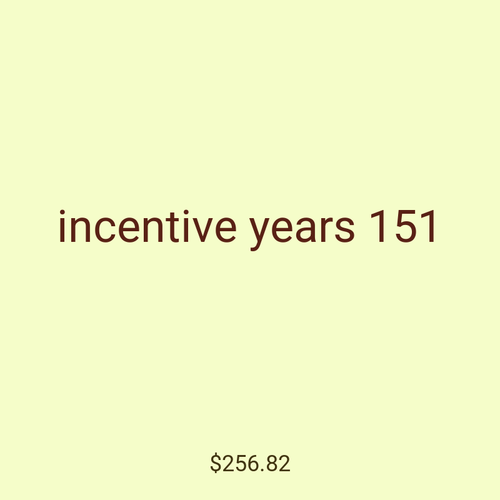 incentive years 151