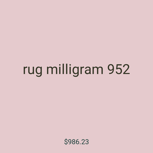 rug milligram 952