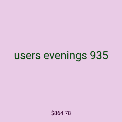 users evenings 935