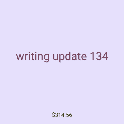 writing update 134