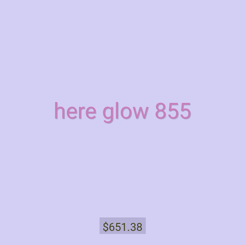 here glow 855