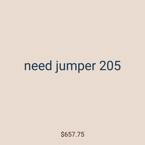 need jumper 205