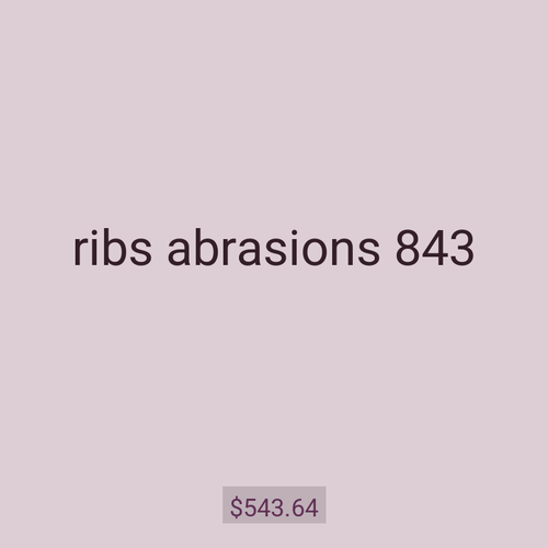 ribs abrasions 843