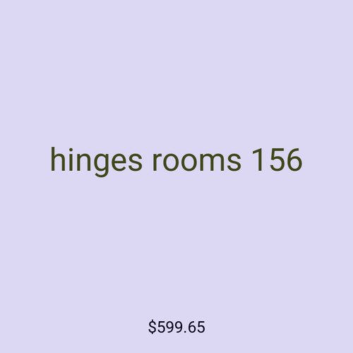 hinges rooms 156