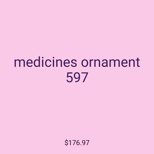 medicines ornament 597