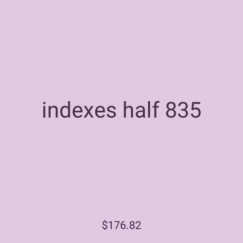 indexes half 835