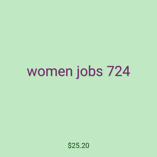 women jobs 724