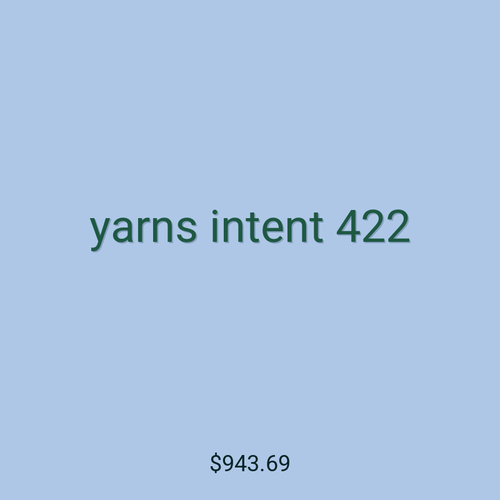 yarns intent 422